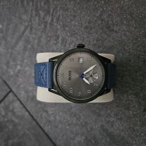 BOSS Gray and Blue Watch